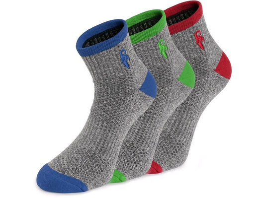 SOCKS CXS PACK, GREY, 3 PAIR