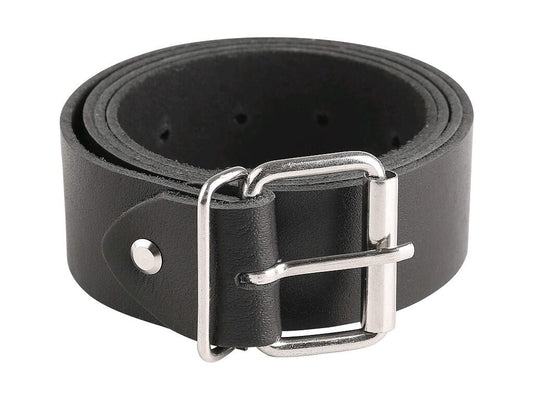 BELT CXS TOBA 4CM, 130CM, LEATHER, ADJUSTABLE BUCKLE, BLACK