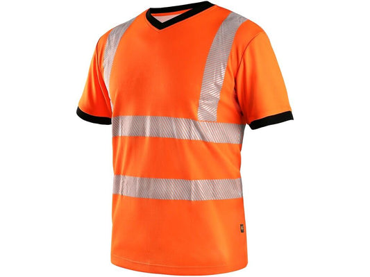 T-SHIRT CXS RIPON, HIGH VISIBLE, ORANGE-BLACK