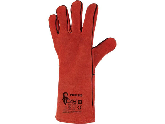 GLOVES CXS PATON RED, WEILDING, RED