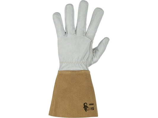 GLOVES CXS LORNE, WELDING, GREY-BROWN