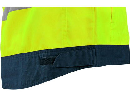 JACKET CXS HALIFAX, HIGH VISIBLE, MEN'S, YELLOW-BLUE