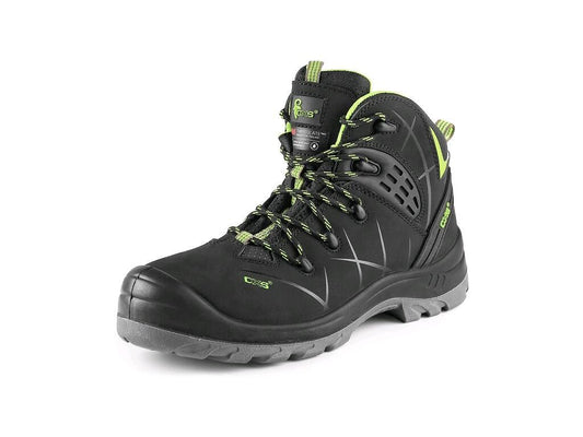 ANKLE FOOTWEAR CXS UNIVERSE SATELLITE S3, WINTER, BLACK-GREEN