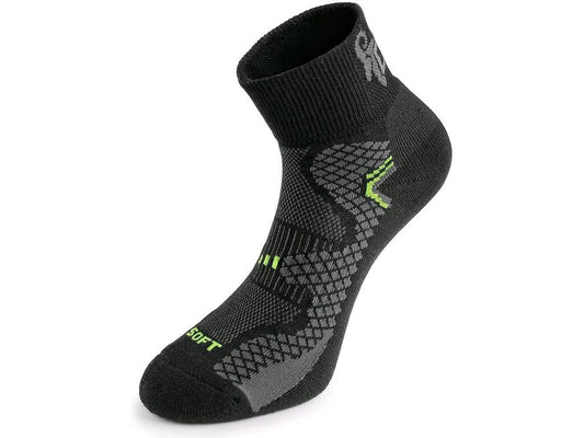 SOCKS CXS SOFT, BLACK-YELLOW