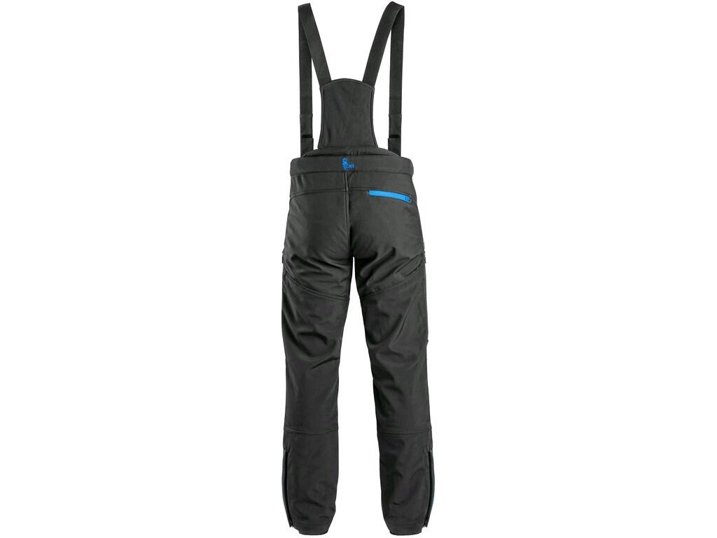 PANTALONE CXS TRENTON, SOFTSHELL INVERNALE, DA UOMO, NERO-BLU 