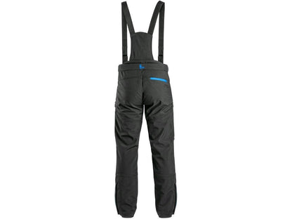 PANTALONE CXS TRENTON, SOFTSHELL INVERNALE, DA UOMO, NERO-BLU 