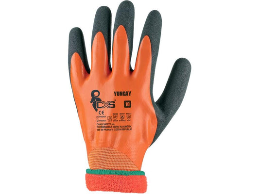 GLOVES CXS YUNGAY, WINTER, DOUBLE LATEX COATING