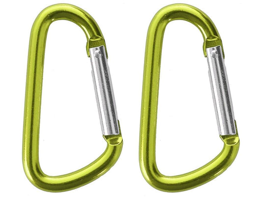 ALUMINIUM SNAP HOOK, SMALL, (SET 2 PCS), GREEN