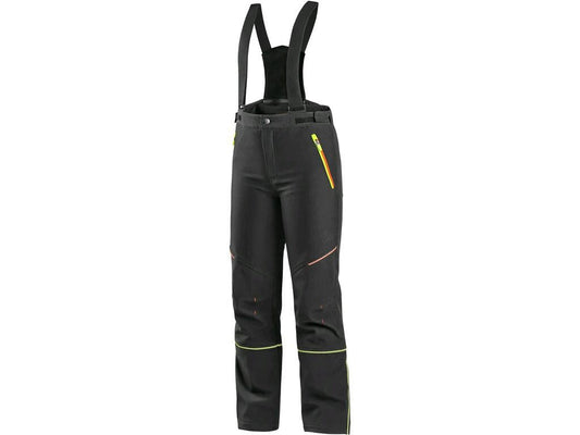 TROUSERS CXS TRENTON, WINTER SOFTSHELL, CHILDREN'S, BLACK HV YELLOW/ORANGE ACCESSORIES