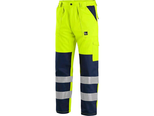 MEN ́S TROUSERS NORWICH, HIGH VISIBLE, MEN´S, YELLOW-BLUE