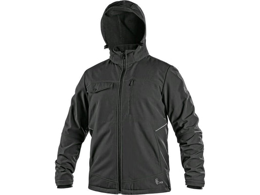 JACKET CXS STRETCH, MEN'S, SOFTSHELL, BLACK