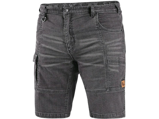 SHORTS DENIM CXS MURET, MEN'S, GREY-BLACK