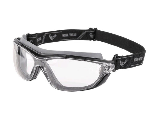 GOGGLES CXS-OPSIS FORS, CLEAR LENS, BLACK-GREY