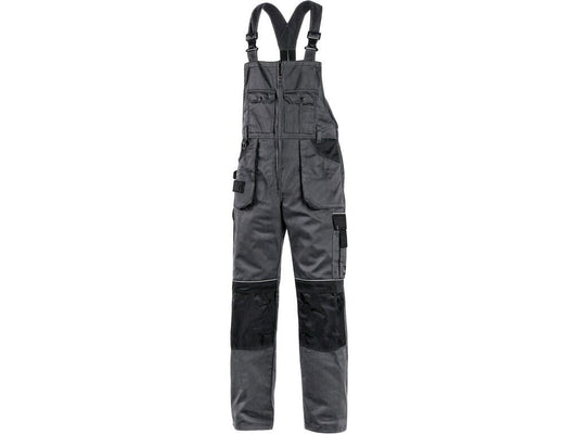 TROUSERS WITH BIB CXS ORION KRYŠTOF, 170-176CM, WINTER,MEN'S, GREY-BLACK