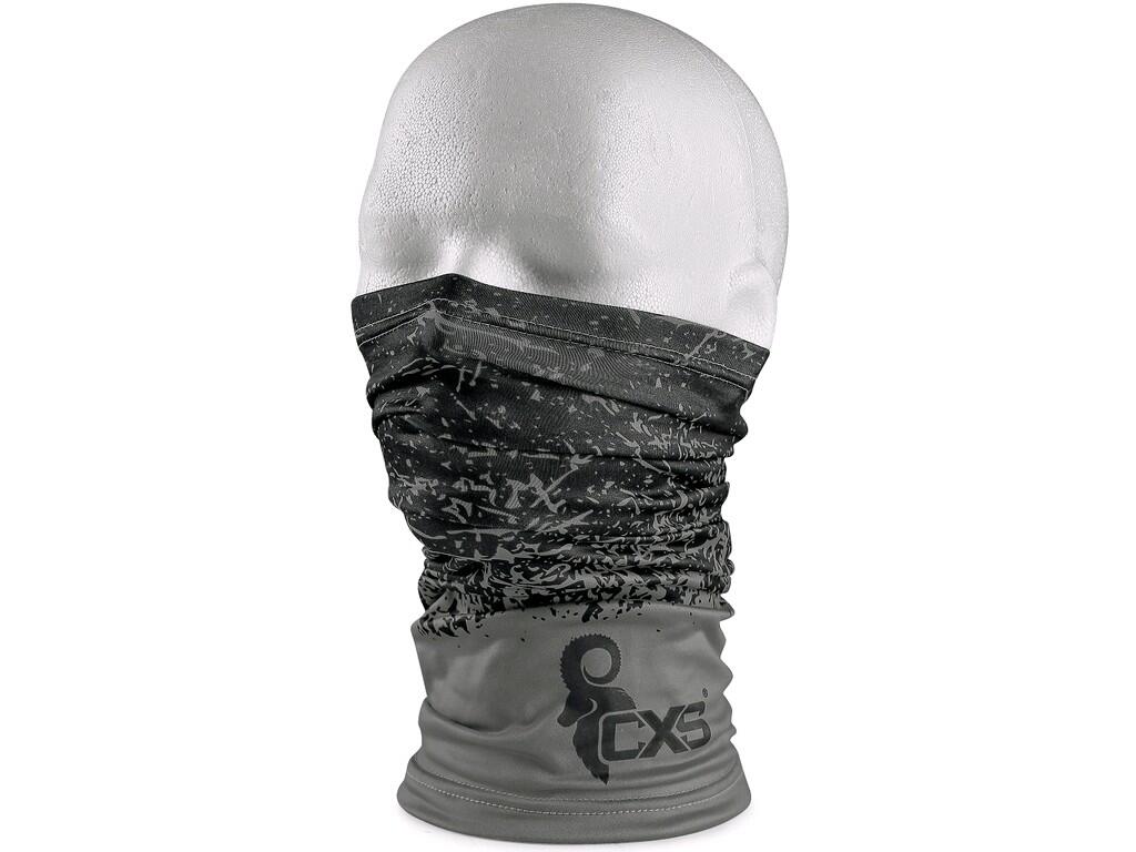 ÉCHARPE TUBULAIRE MULTIFONCTION CXS LORY, 23X45, NOIR - GRIS 