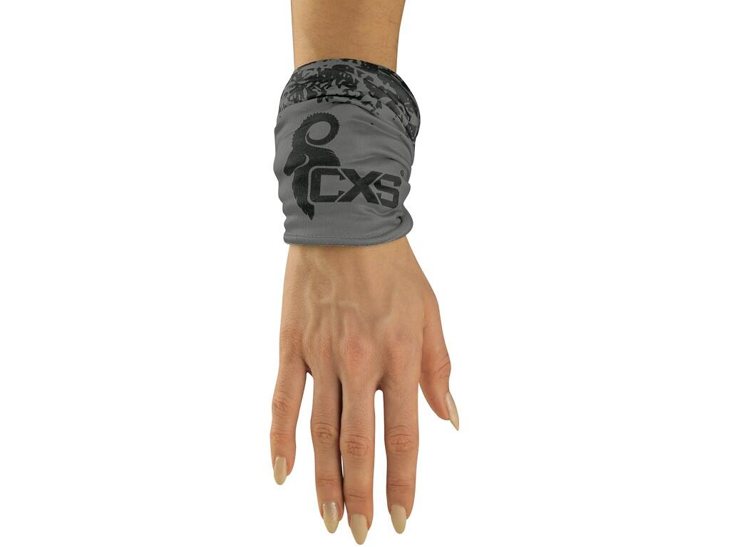 ÉCHARPE TUBULAIRE MULTIFONCTION CXS LORY, 23X45, NOIR - GRIS 