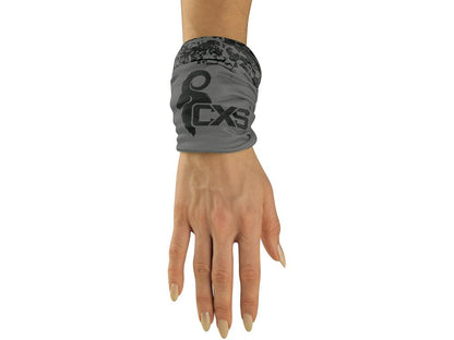 ÉCHARPE TUBULAIRE MULTIFONCTION CXS LORY, 23X45, NOIR - GRIS 