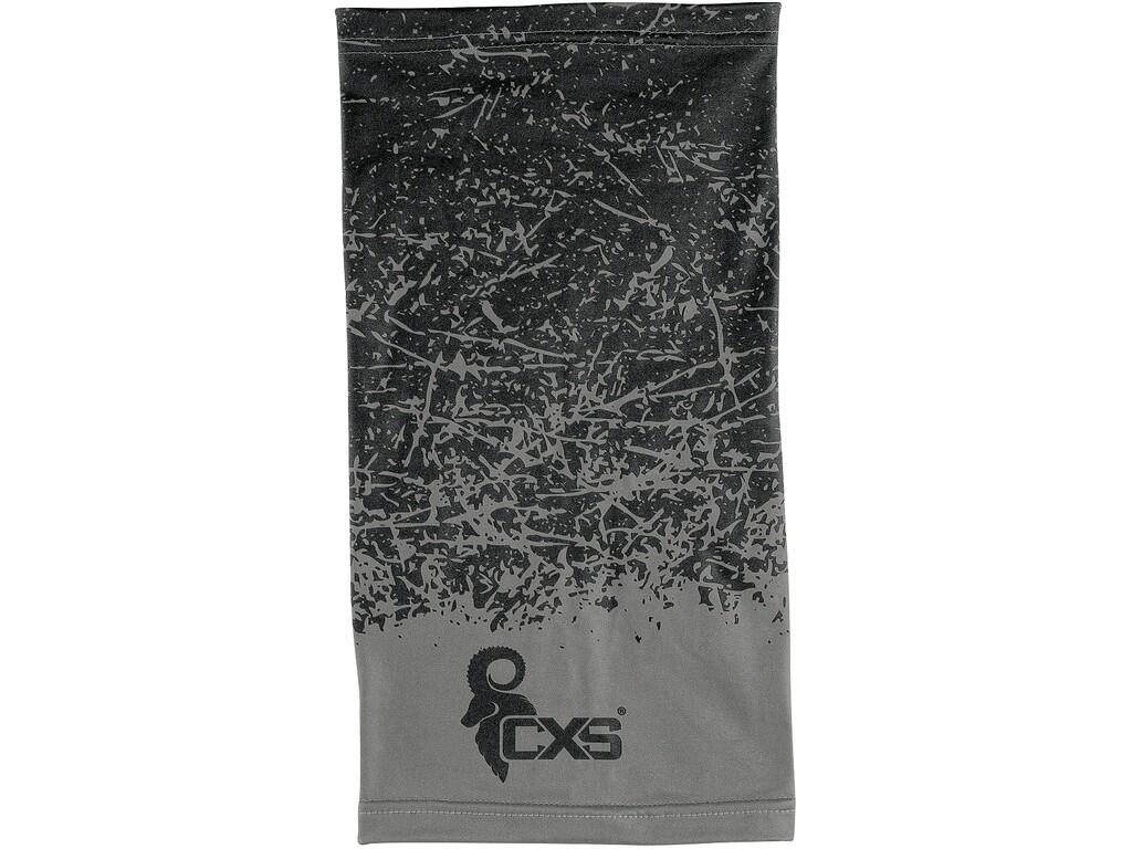 ÉCHARPE TUBULAIRE MULTIFONCTION CXS LORY, 23X45, NOIR - GRIS 