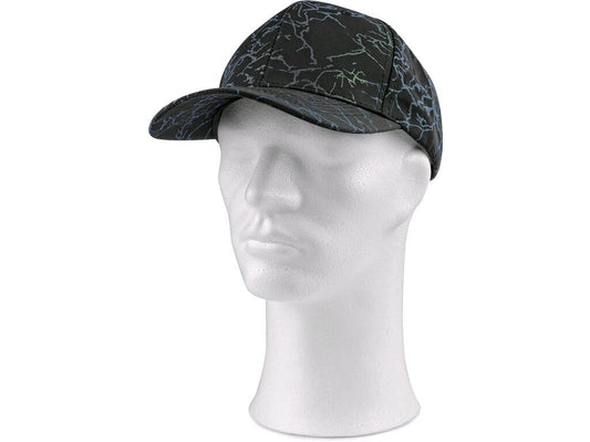 CAP CXS XAVER, WITH A PEAK, BLACK WITH REFLEX
