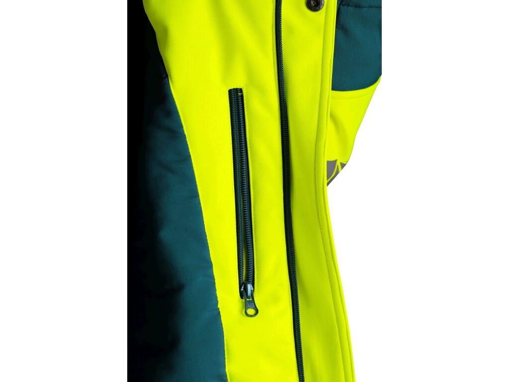 JACKET CXS BEDFORD WINTER, HIGH VISIBLE, WINTER, MEN'S, SOFTSHELL, YELLOW-PETROL