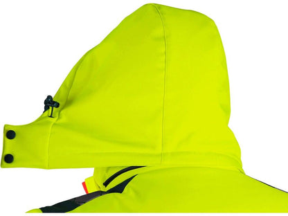 JACKET CXS BEDFORD WINTER, HIGH VISIBLE, WINTER, MEN'S, SOFTSHELL, YELLOW-PETROL