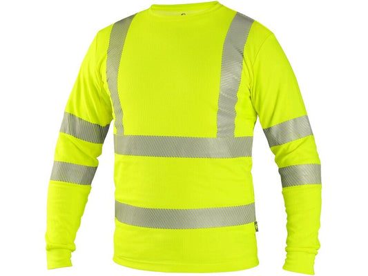 T-SHIRT CXS OLDHAM, LONG SLEEVE, HIGH VISIBLE, MEN'S, YELLOW