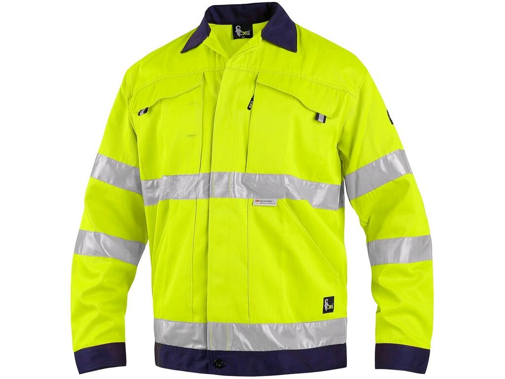 JACKE NORWICH, HIGH SICHTBAR, HERREN, GELB-BLAU