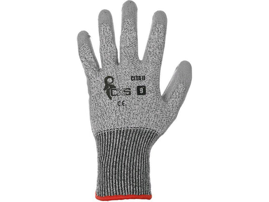 CUT RESISTANT GLOVES CITA II, ANTICUT, GREY