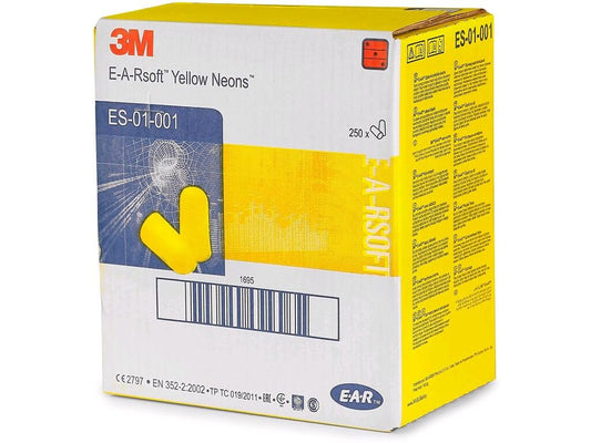 EAR PLUGS 3M E-A-R SOFT NEON 250 pairs