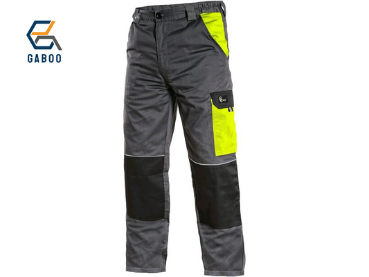 WORKING TROUSERS PHOENIX CEFEUS, GREY-YELLOW