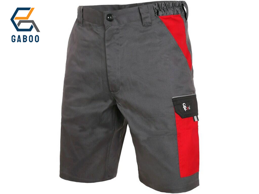 MEN ́S WORKING SHORTS PHOENIX ZEFYROS, GREY-RED