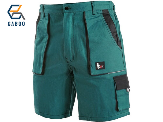 MEN ́S WORKING SHORTS CXS LUXY TOMÁŠ, GREEN-BLACK