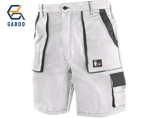 WORKING SHORTS CXS LUXY TOMÁŠ, MEN’S, WHITE-GREY