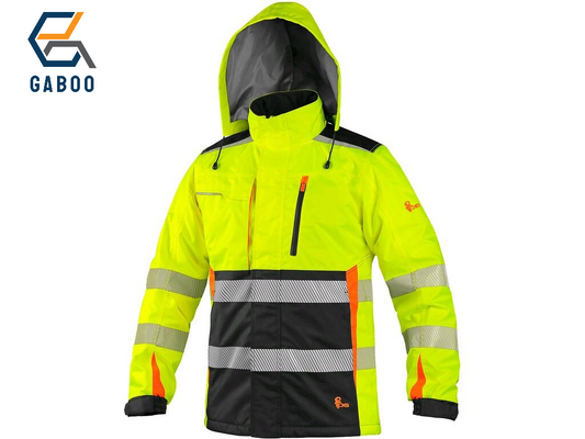 JACKET CXS BENSON, HIGH VISIBLE, PADED, YELLOW-BLACK