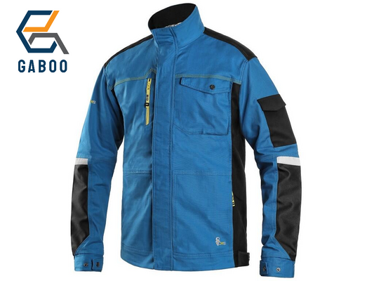 JACKET CXS STRETCH, 170-176CM, MEN´S, BRIGHT BLUE - BLACK