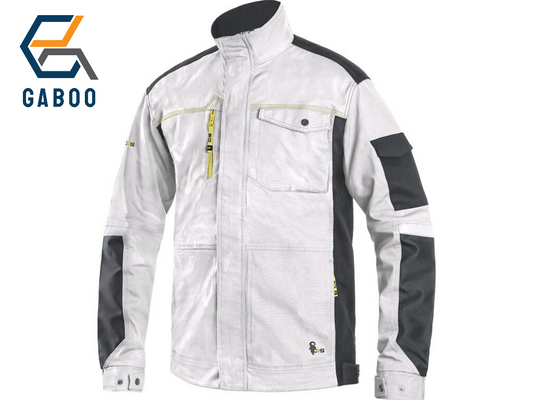 WORKIG JACKET CXS STRETCH, MEN'S, WHITE-GREY